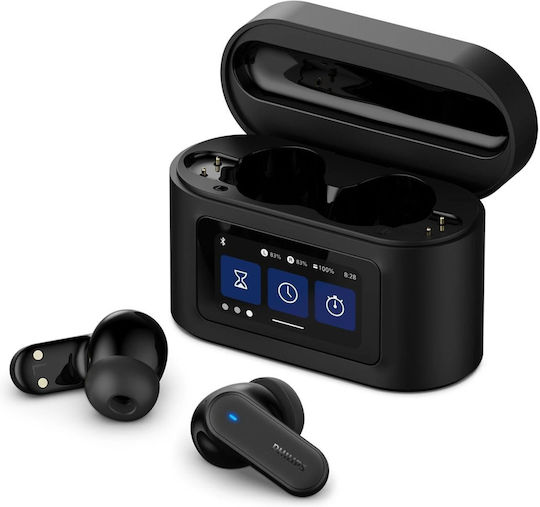 Philips TAT6000 In-ear Bluetooth Handsfree Earphones with Sweat Resistance and Charging Case Black view 2