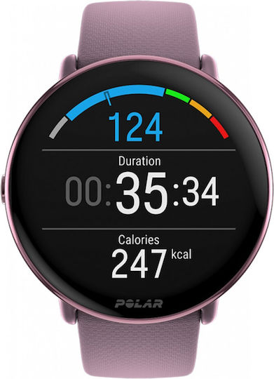 Polar Ignite 3 43mm Waterproof Smartwatch with Heart Rate Monitor (Purple Dusk) view 3