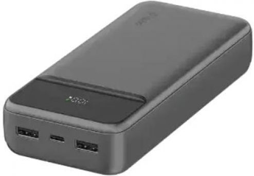 TTEC ReCharger LCD Power Bank 20000mAh 20W With 2 USB-A Output Ports And USB-C Output Port Power Delivery Black