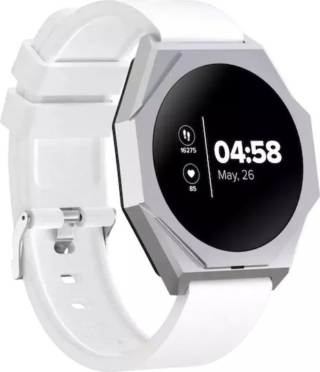 Canyon Otto SW-86 Waterproof Smartwatch with Heart Rate Monitor (Silver) view 3