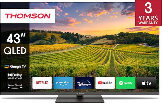 Thomson Smart Television 43" 4K UHD QLED 43QG5C14 HDR (2024) view 1