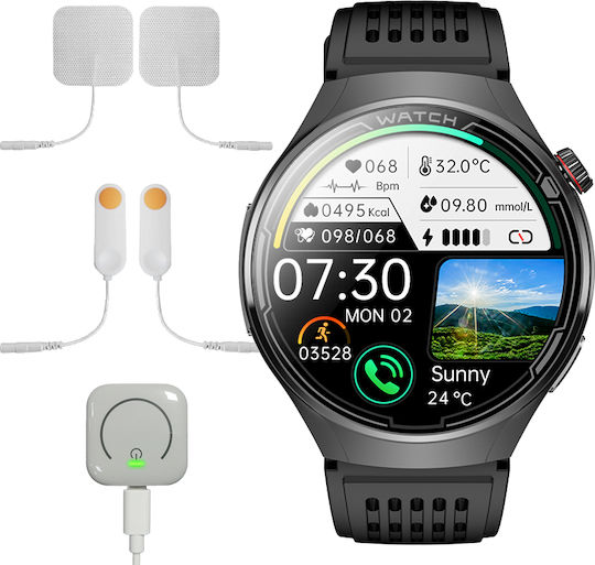 iSEN FD06 Smartwatch with Heart Rate Monitor (Black)