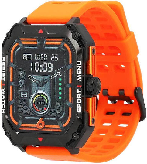 Lamtech LAM113492 47mm Smartwatch with Heart Rate Monitor (Burnt Orange) view 5