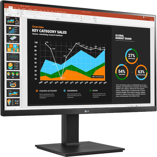 LG 27BQ75QB-B IPS Monitor 27" QHD 2560x1440 with Response Time 5ms GTG vue 2