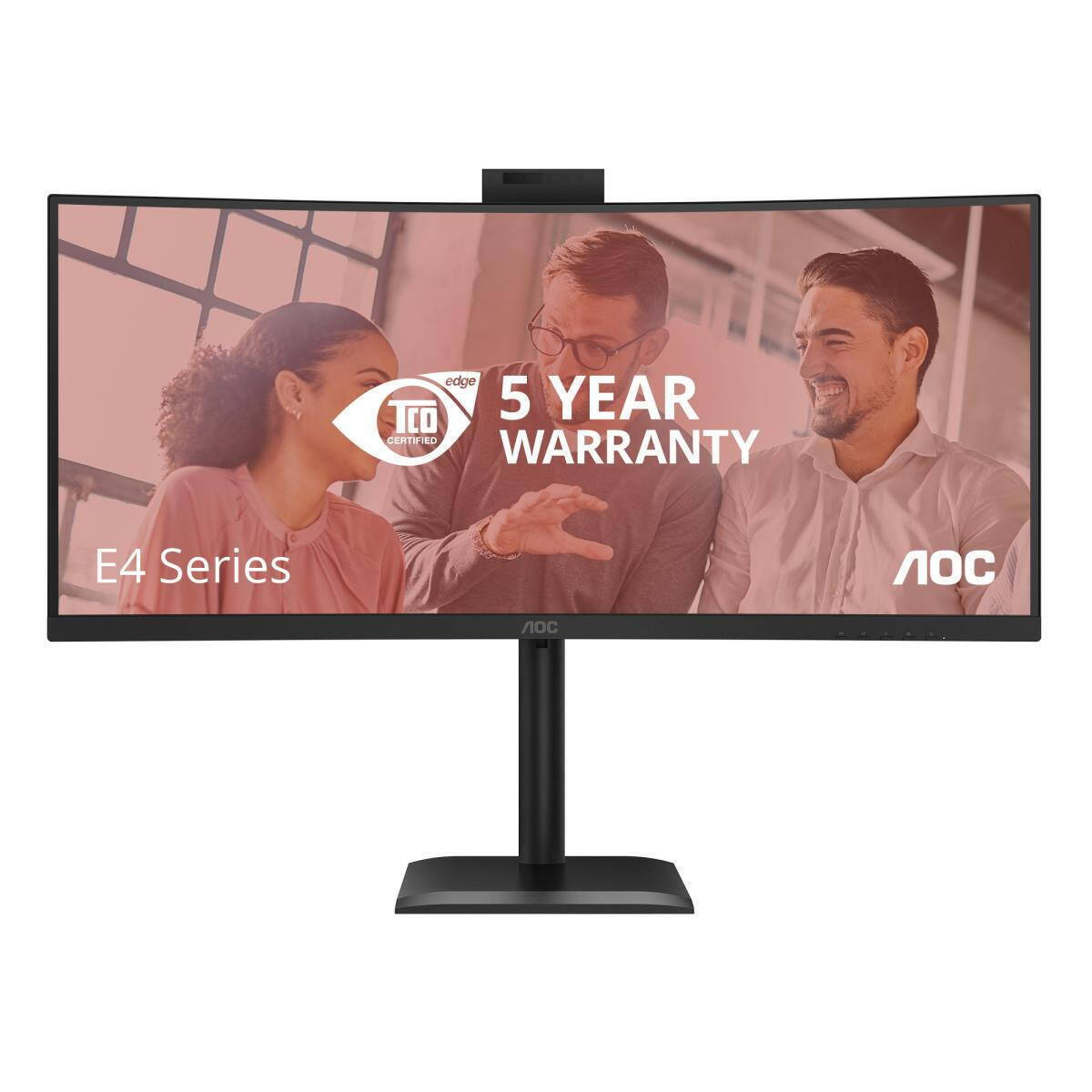 AOC CU34E4CW Ultrawide VA HDR Curved Monitor 34" QHD 3440x1440 with Response Time 4ms GTG view 9