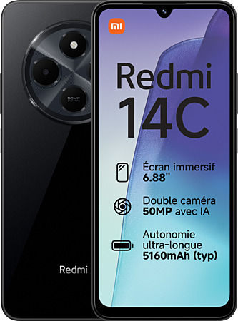 Xiaomi Redmi 14C NFC Dual SIM (8GB/256GB) Midnight Black view 8