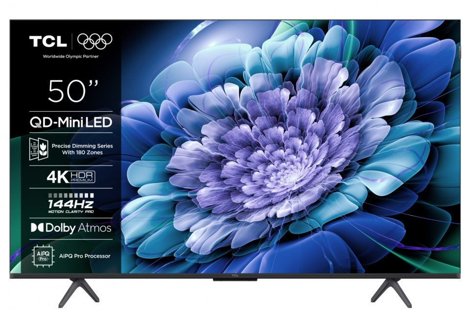TCL Smart Television 50" 4K UHD Mini LED 50C61K HDR (2025) view 1