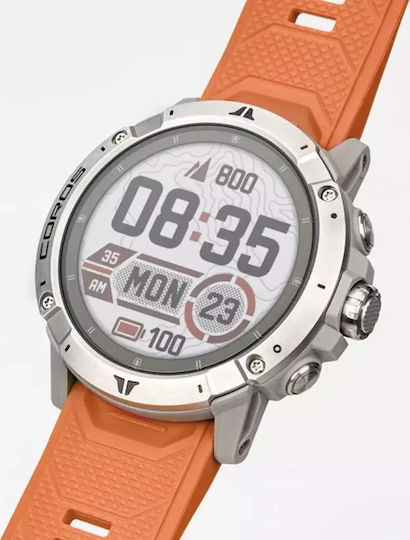 Coros Vertix 2 Titanium 50mm Waterproof Smartwatch with Heart Rate Monitor (Lava) vue 4