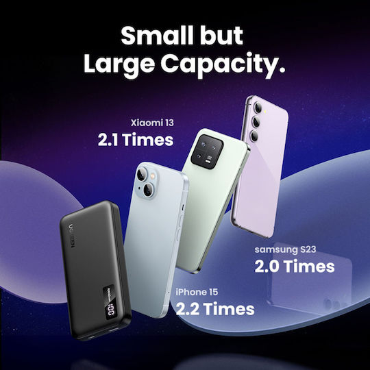 Ugreen PB311 Power Bank 10000mAh 20W Power Delivery / Quick Charge 3.0 Black view 8