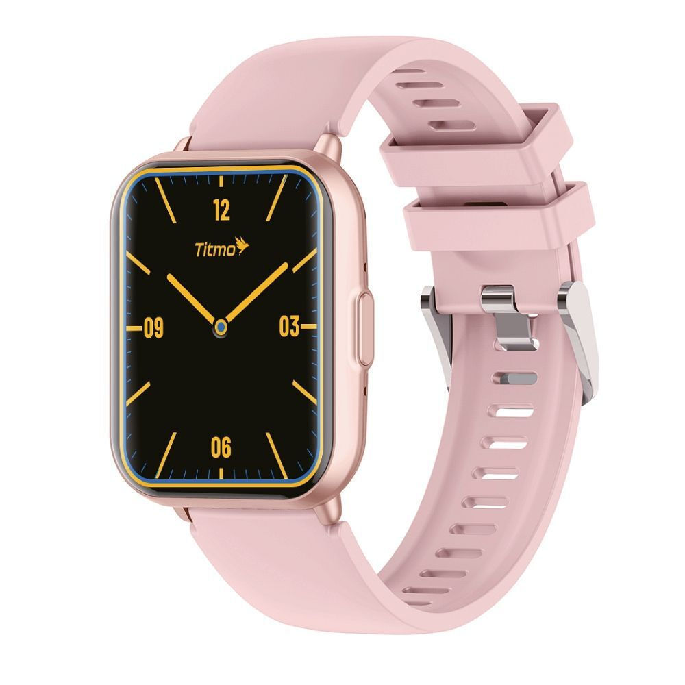 Titmo Smartwatch E-100 TFT Bluetooth Call Pink view 3