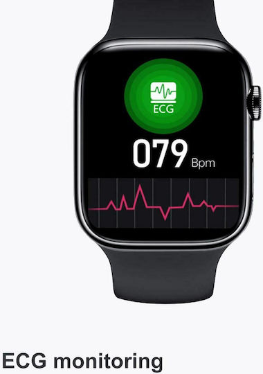 DT NO.1 DT7 38mm Smartwatch with Heart Rate Monitor (Black) view 3