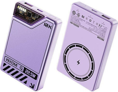 WK WP-11 MagSafe Power Bank 10000mAh 15W Power Delivery Purple vue 3
