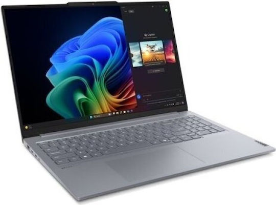 Lenovo ThinkBook 16 G7 QOY 16" IPS FHD+ (Snapdragon-X Plus X1P-42-100/32GB/1TB SSD/W11 Pro) Luna Grey (GR Keyboard) vue 3