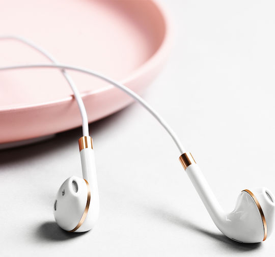 Hoco L8 Earbud Bluetooth Handsfree Earphones White view 3