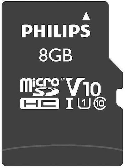 Philips FM08MP45B microSDHC 8GB U1 V10 High Speed with Adapter view 2
