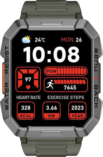 BlackView W60 Smartwatch with Heart Rate Monitor (Green) view 2