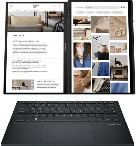 Asus ZenBook Duo 14 OLED UX8406CA-DS79T 14" Touchscreen 120Hz (Ultra 7-255H/32GB/1TB SSD/W11 Home) (US Keyboard) view 5