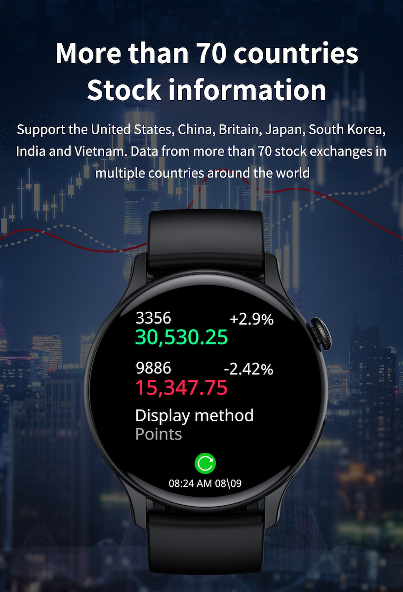 DesignoFiT Aluminium Smartwatch with Heart Rate Monitor (Black) view 8
