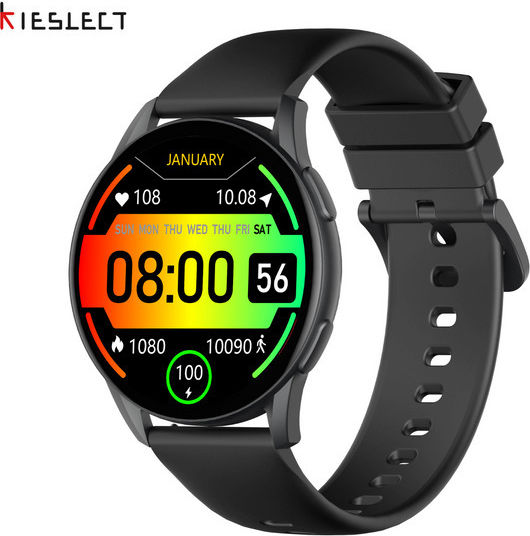 Kieslect K11 Aluminium Smartwatch with Heart Rate Monitor (Black) view 2
