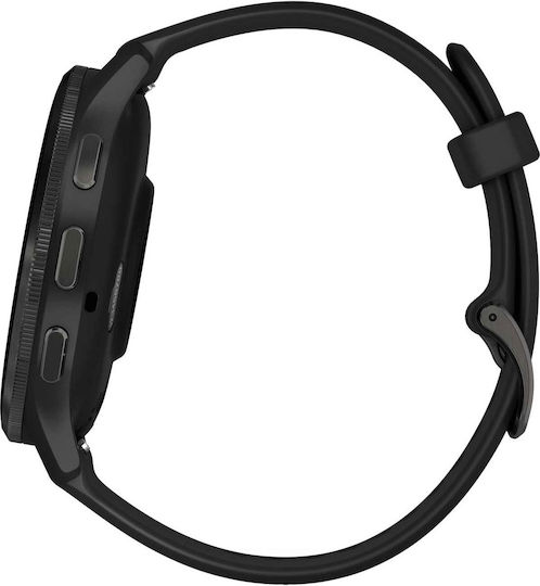 Garmin Venu 3 Stainless Steel 45mm Waterproof Smartwatch with Heart Rate Monitor (Slate Bezel With Black Silicone Band) view 7