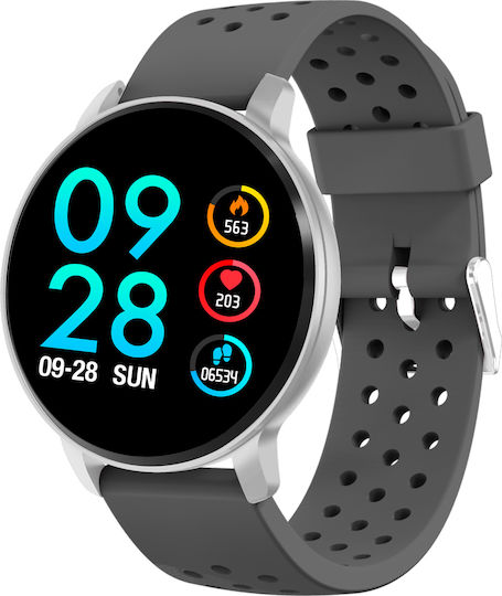 Denver SW-170 45mm Smartwatch with Heart Rate Monitor (Gray)