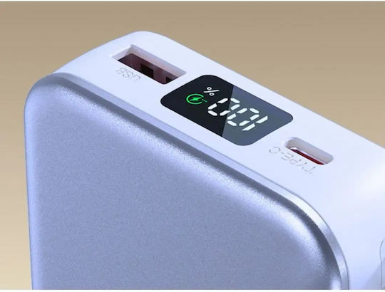 Verk Group 06394 Power Bank 20000mAh 22.5W with USB-A Port and USB-C Port Quick Charge 3.0 Blue vue 3