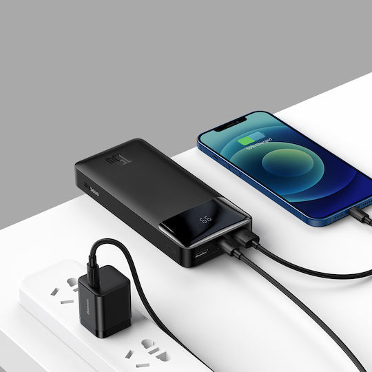 Baseus Bipow Digital Display Power Bank 20000mAh 15W with 2 USB-A Ports and USB-C Port Black vue 6