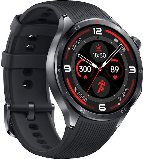 OnePlus Watch 3 Stainless Steel 47mm Waterproof with Heart Rate Monitor (Obsidian Titanium) view 3
