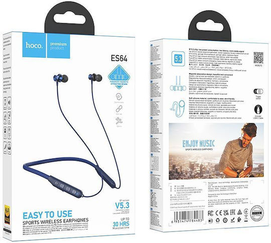 Hoco ES64 In-ear Bluetooth Handsfree Earphones Blue view 5