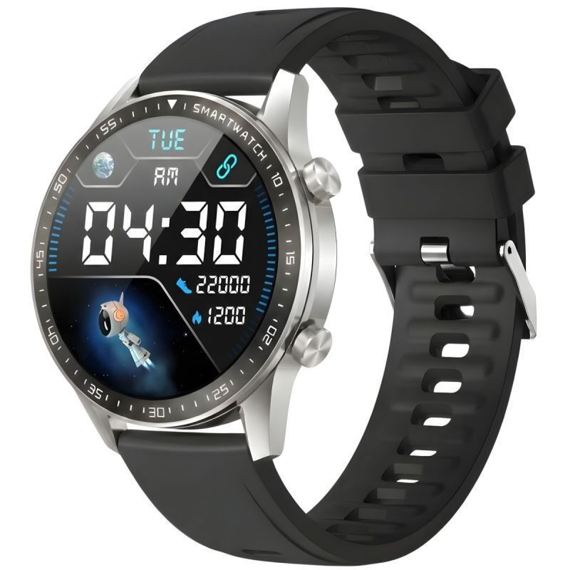 Gravity Silver Smartwatch 2 Straps Gt10-8 vy 3