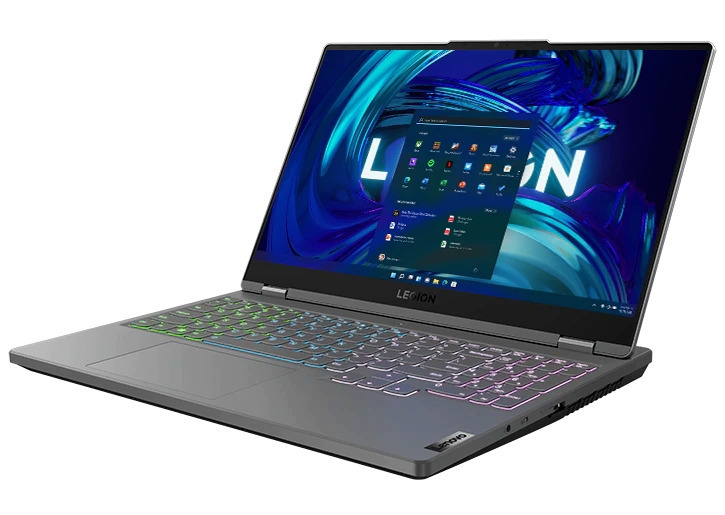 Lenovo Legion 5 15IAH7H 15.6" IPS QHD 165Hz (i7-12700H/16GB/512GB SSD/GeForce RTX 3070/No OS) Storm Grey (US Keyboard) view 2