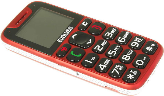 Evolveo Easyphone EP500 Single SIM Mobile with Large Buttons Red view 3