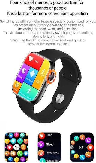 GS8 Max Smartwatch with Heart Rate Monitor (Black) Ansicht 2
