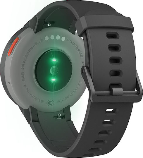 Amazfit Verge 43mm Smartwatch with Heart Rate Monitor (Black) view 3