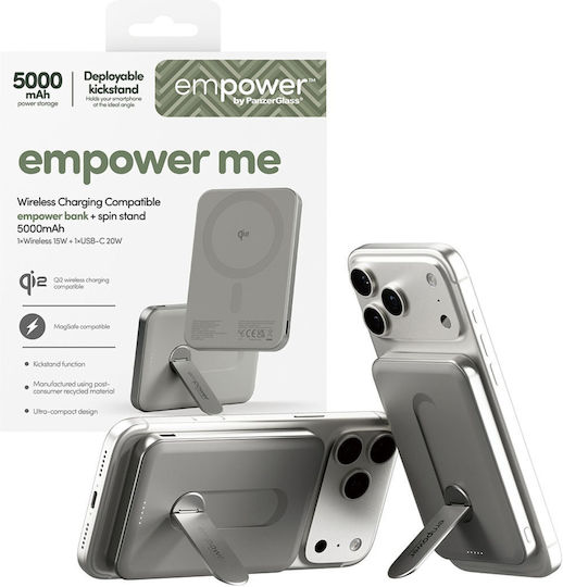 PanzerGlass Empower MagSafe 5000mAh 20W with USB-C Port Titanium view 5