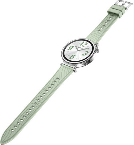 Huawei Watch GT 4 Stainless Steel 41mm Waterproof with Heart Rate Monitor (Green Fluoroelastomer Strap) view 8