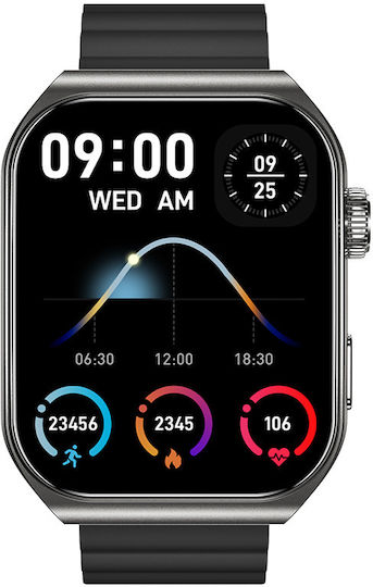Forever Tiron SWM-300 Smartwatch with Heart Rate Monitor (Black) view 3