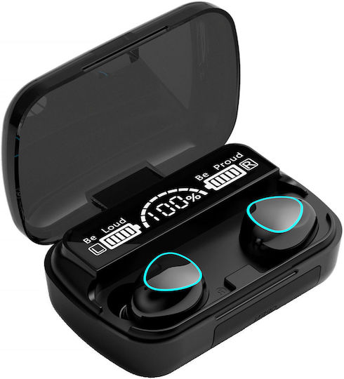 M10 In-ear Bluetooth Handsfree Earphones with Charging Case Black view 2