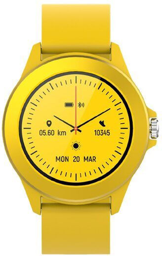 Colorum Smartwatch with Heart Rate Monitor (Yellow)