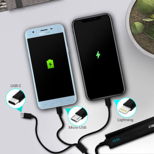 Akashi Power Bank 2600mAh Black view 4