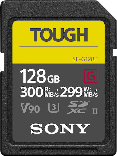 Sony Sf-g Tough SDXC 128GB U3 V90 UHS-II 300MB/s With Adapter