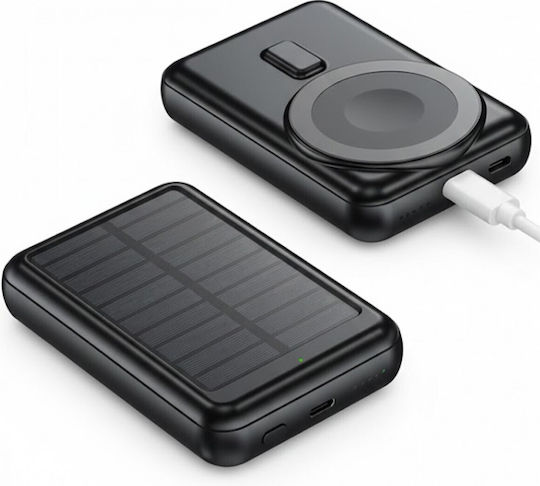 Treqa TR-982 Solar Power Bank 10000mAh Black view 1