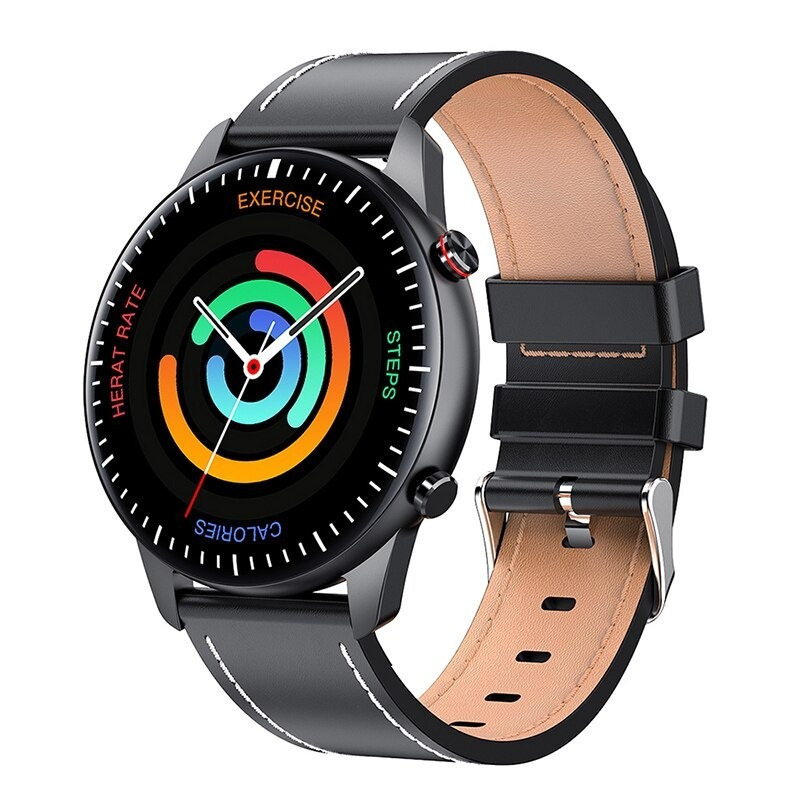 Ultra Aluminium Smartwatch with Heart Rate Monitor (Black)