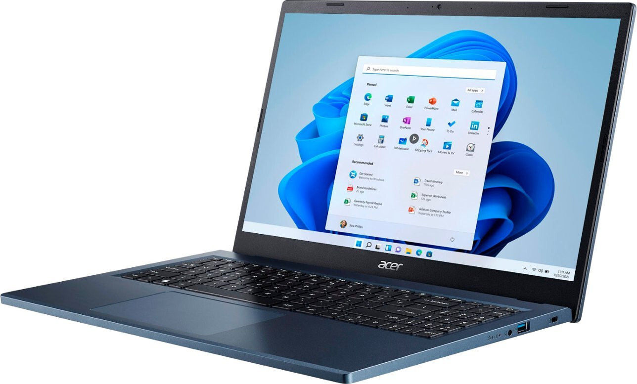 Acer Aspire 3 A315-24PT-R90Z 15.6" IPS FHD (Ryzen 5-7520U/8GB/512GB SSD/W11 Home) Steam Blue (US Keyboard) view 6
