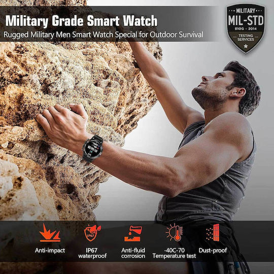 SoPrii So-BF88 Smartwatch with Heart Rate Monitor (Blue) vista 4