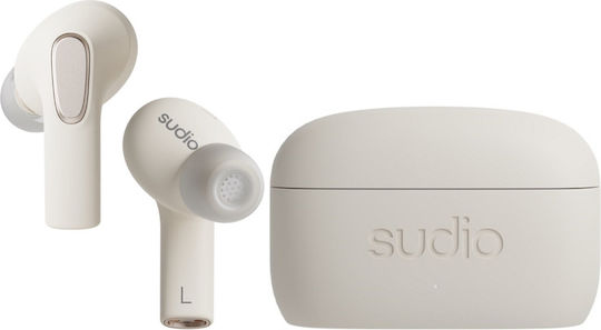 Sudio E3 In-ear Bluetooth Handsfree Earphones with Sweat Resistance and Charging Case White view 1