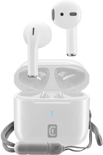 Cellular Line Rize Earbud Bluetooth Handsfree Earphones with Charging Case White view 2