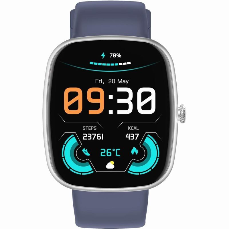 Gravity Gt18-6 Smartwatch Black Navy Strap προβολή 4