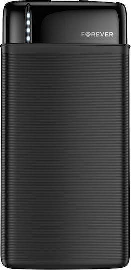 Forever TB-100L Power Bank 20000mAh with 2 USB-A Ports Black vue 3