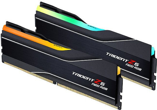 G.Skill Trident Z5 Neo RGB DDR5 32GB RAM with 2x16GB Modules and Speed 6400 for Desktop F5-6400J3239G16GX2-TZ5NR view 5